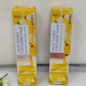 2X Ion True Tones For Dark Hair Permanent Crème Hair Color Honey Blonde